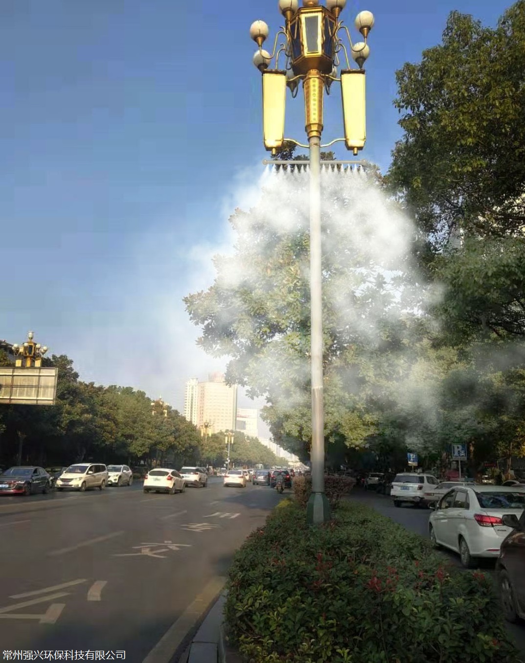 路燈桿噴淋系統